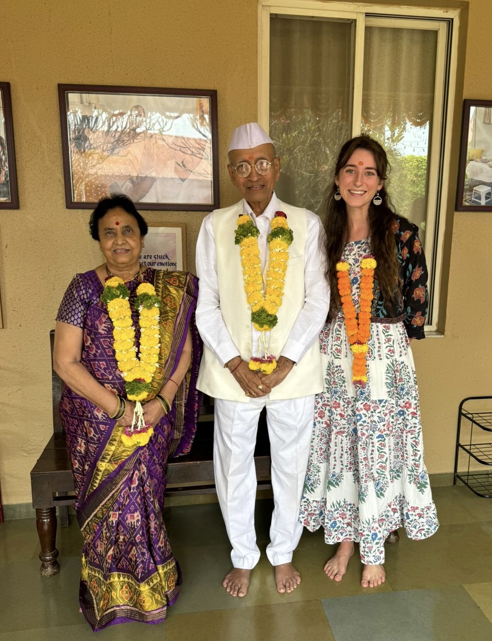 Dawn Gibson with Dr. Vasant Lad